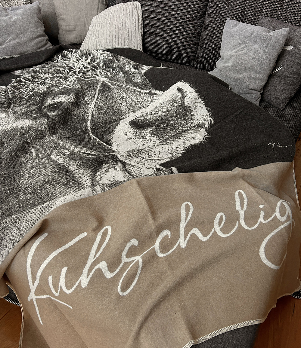 Flanelldecke Kuhschelig
